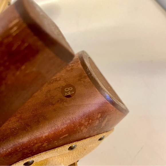 Ralph Lauren Tan Shearling Clogs - Picture 8 of 11